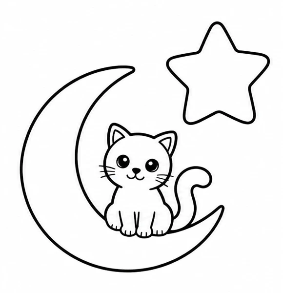 Котик на луне — образец сборки