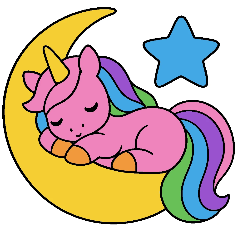 Colored answer: Moon nap