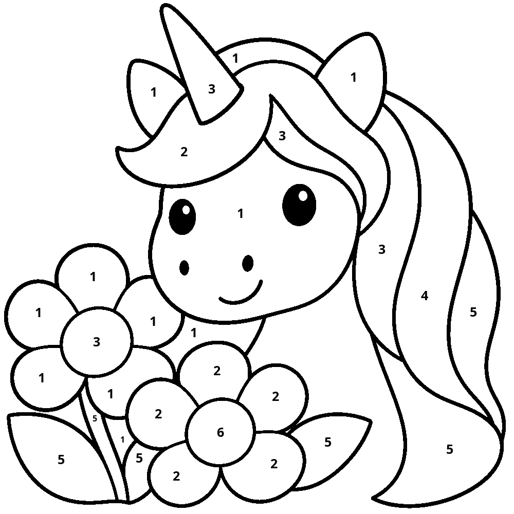 Flower portrait — 29 numbered spaces