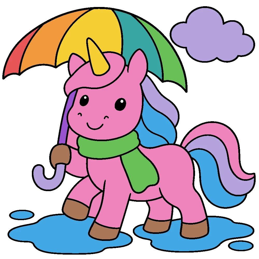 Colored answer: Rainy day