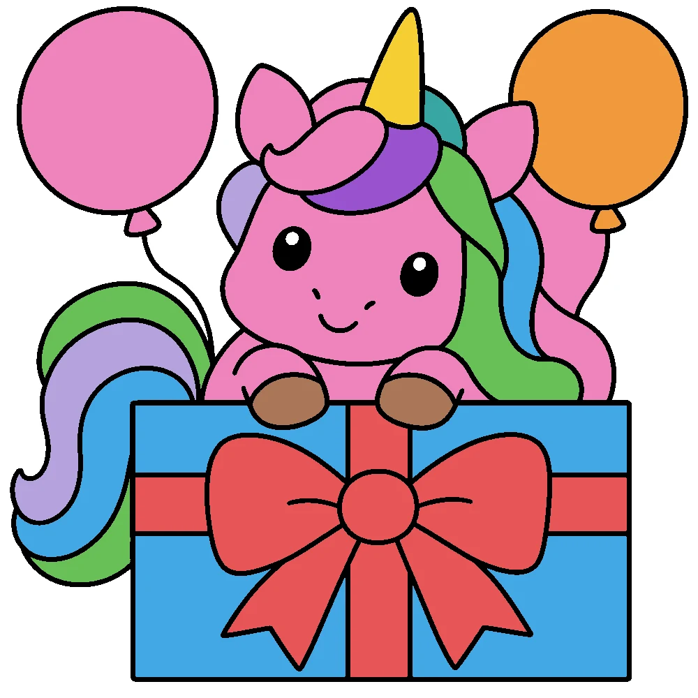 Colored answer: Birthday surprise