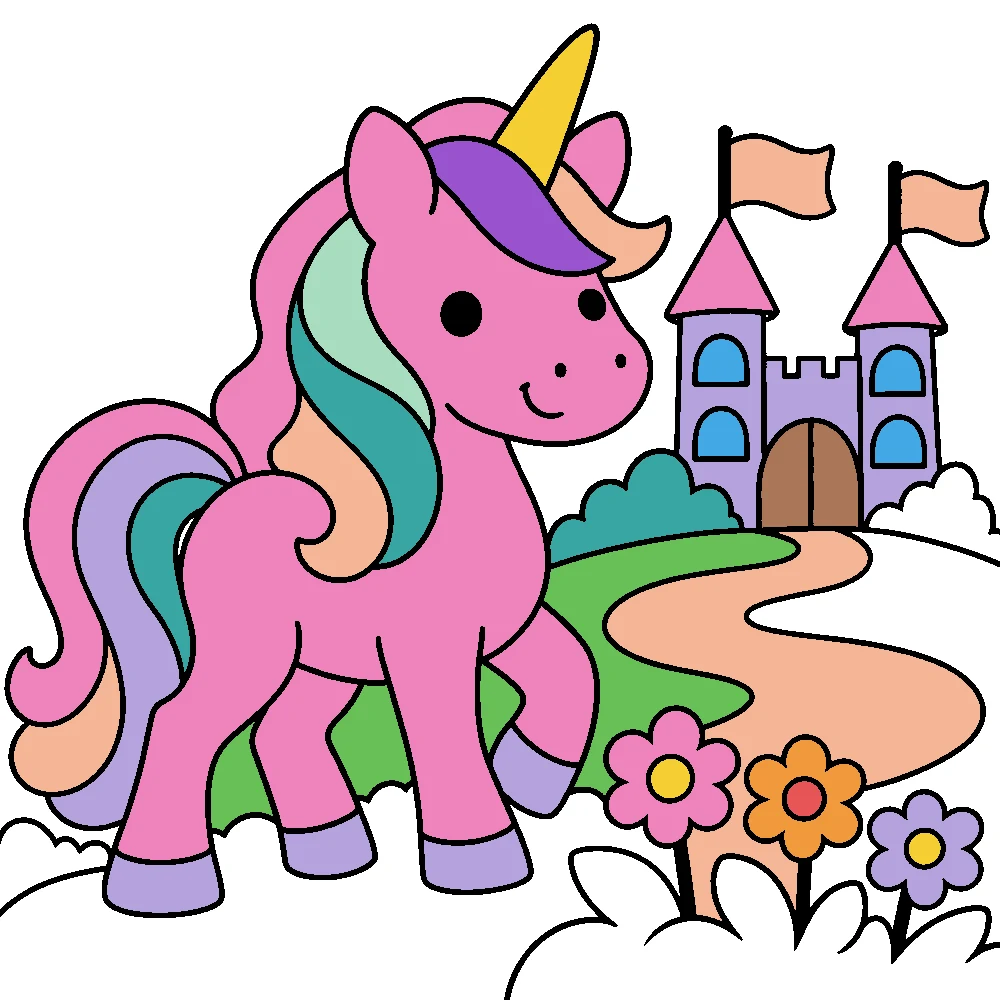 Colored answer: Castle adventure