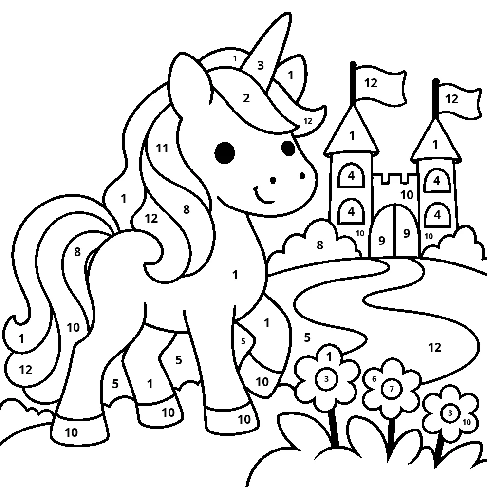 Castle adventure — 45 numbered spaces