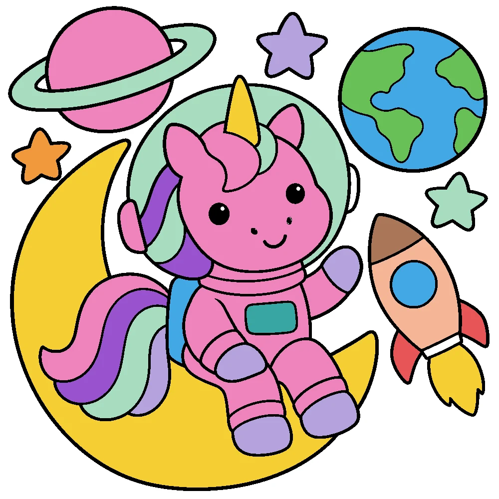 Colored answer: Space explorer