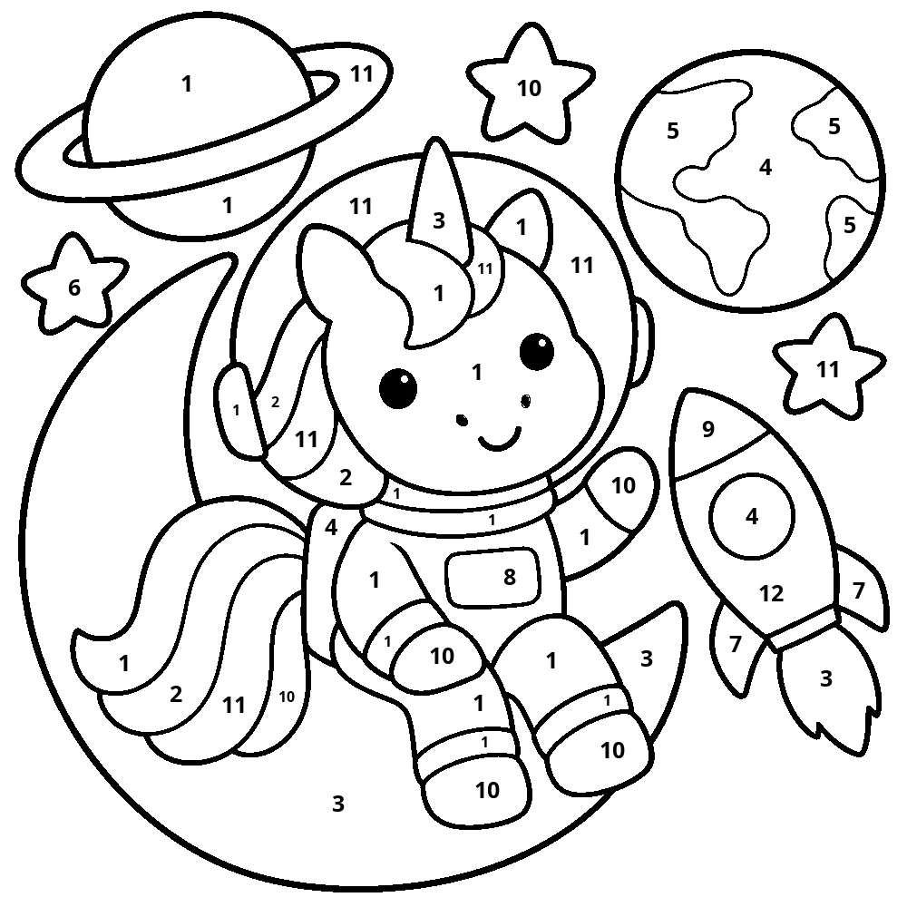 Space explorer — 48 numbered spaces