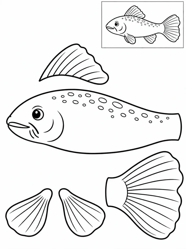 Whiskered river fish — Gentle curves