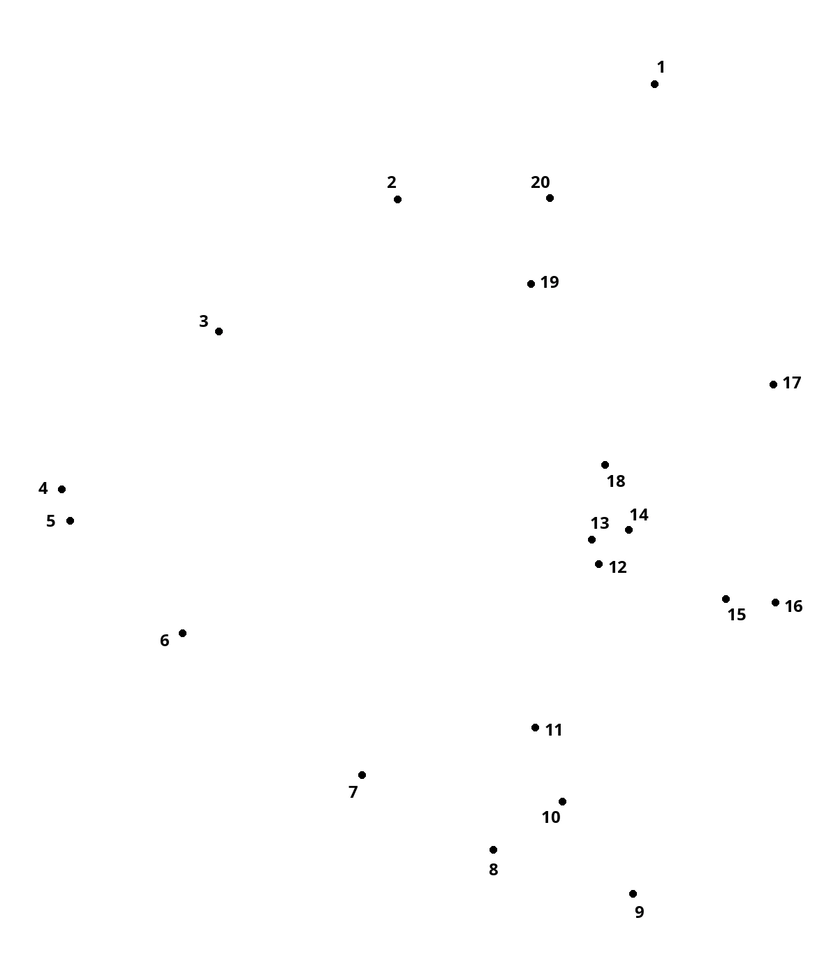 Angelfish — 20 dots