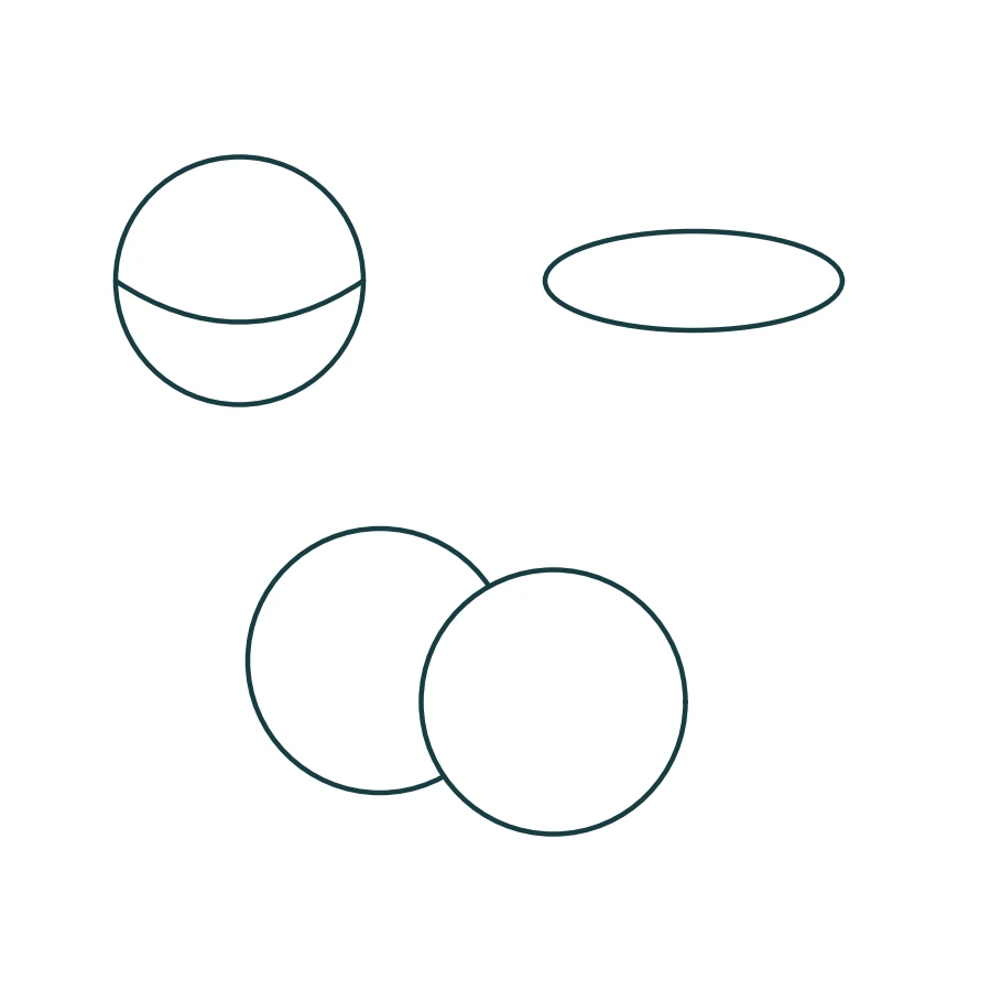 Curve trial and foreground oval