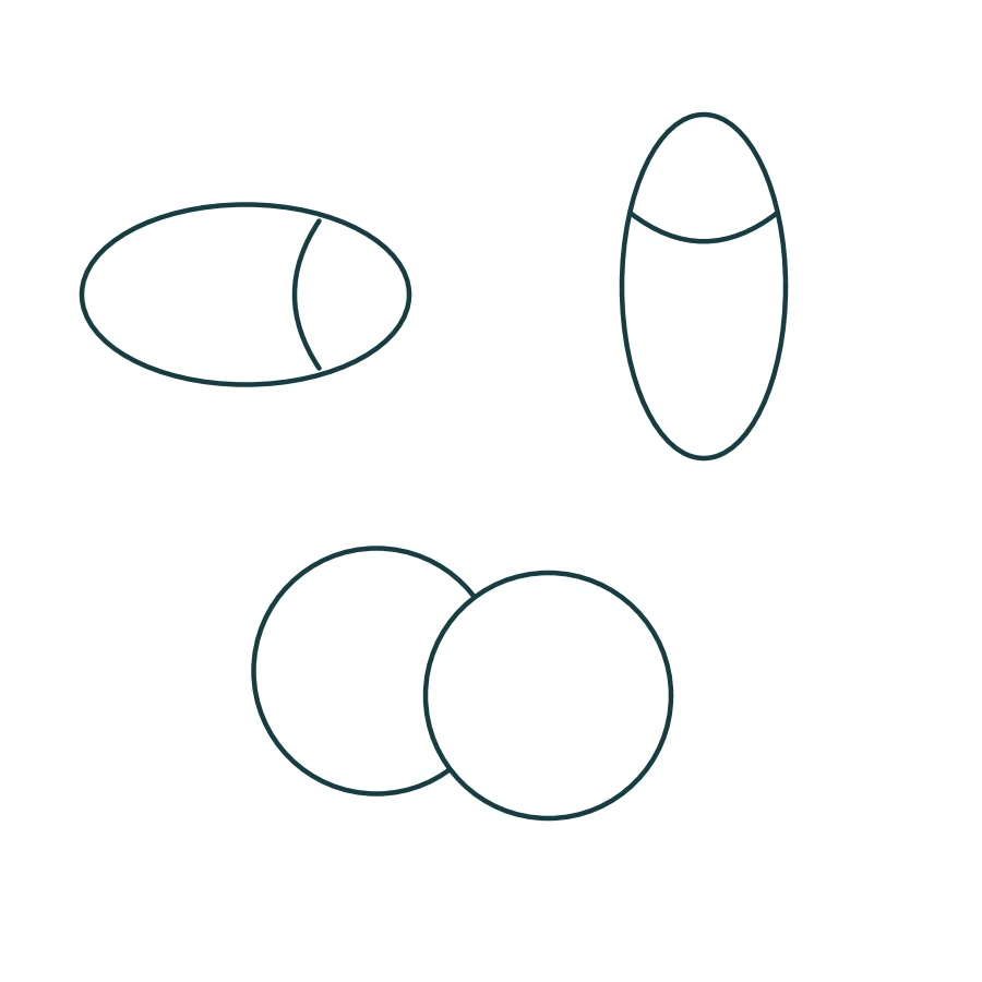 Curve trial and foreground oval